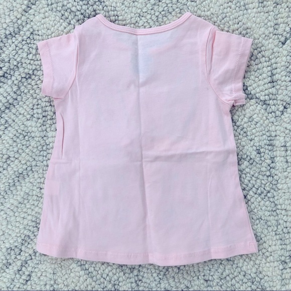 NWOT FIRST IMPRESSIONS Baby Girl Pink Bunny Short Sleeve Tee Shirt SIZE 12 MO - Picture 4 of 5